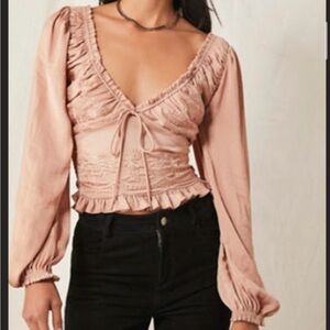 Embroidery Top Free People Size S